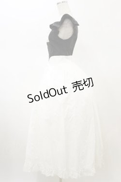 画像3: PAIN / バイカラーエプロンドレス  ブラック×ホワイト H-26-02-13-058-LO-OP-KB-ZH