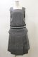 画像1: Jane Marple / Logo lace yoke dormitory dress  ミックスグレー H-26-02-13-060-JM-OP-KB-ZH (1)