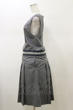 画像3: Jane Marple / Logo lace yoke dormitory dress  ミックスグレー H-26-02-13-060-JM-OP-KB-ZH