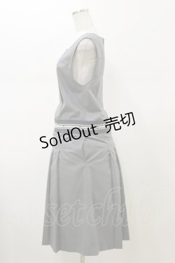 画像3: Jane Marple / Logo lace yoke dormitory dress  ミックスグレー H-26-02-13-060-JM-OP-KB-ZH