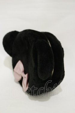 画像2: m petit by misako / AM*クマサンポーチ  ブラック H-26-02-13-007-LO-ZA-KB-ZH