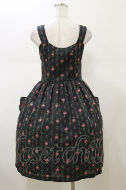 画像2: MILK / ローズガーランドドレス  ブラックフラワー H-26-02-13-061-ML-OP-KB-ZH