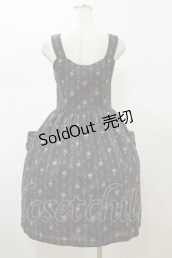 画像2: MILK / ローズガーランドドレス  ブラックフラワー H-26-02-13-061-ML-OP-KB-ZH