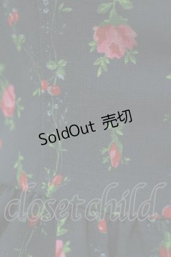 画像4: MILK / ローズガーランドドレス  ブラックフラワー H-26-02-13-061-ML-OP-KB-ZH