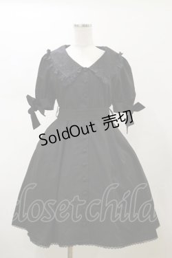 画像1: Sheglit / "Prairie"リボンワンピース  ブラック H-26-02-13-065-EL-OP-KB-ZH