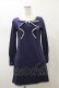 画像1: MILK / リボンカットワンピース  ネイビー H-26-02-13-067-ML-OP-KB-ZH (1)