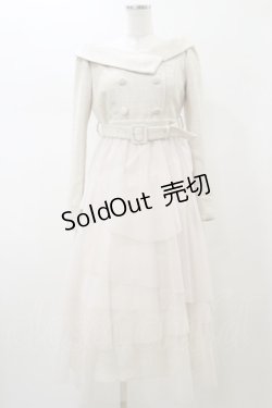 画像1: An MILLE / チュールドッキングツイードワンピース  ピンク H-26-02-13-074-EL-OP-KB-ZH