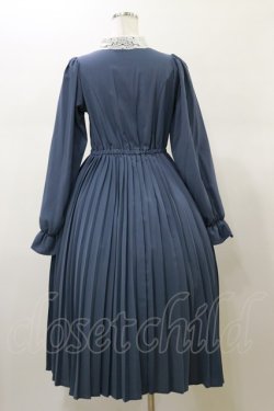 画像2: m petit by misako / AM*レースエリプリーツワンピース S ブルー H-26-02-13-075-LO-OP-KB-ZH