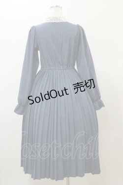 画像2: m petit by misako / AM*レースエリプリーツワンピース S ブルー H-26-02-13-075-LO-OP-KB-ZH