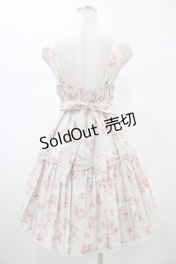 画像2: metamorphose / 花柄Aラインジャンパースカート Free サックス H-26-02-13-1030-ME-OP-NS-ZH