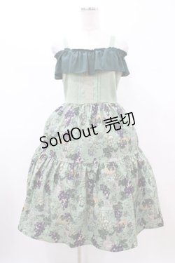 画像1: axes femme POETIQUE / ヴァンダンジュ2wayワンピース M グリーン H-26-02-13-1035-AX-OP-NS-ZH