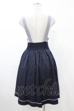 画像2: axes femme / ベルト風サス付スカート M ネイビー H-26-02-13-1037-AX-SK-NS-ZH