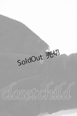 画像3: metamorphose / 別珍リボンヘッドドレス  ブラック H-26-02-13-1004-ME-AC-NS-ZH