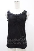 axes femme / 3WAY総レースタンクトップ M ブラック H-26-02-13-1042-AX-TO-NS-ZH