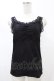 画像1: axes femme / 3WAY総レースタンクトップ M ブラック H-26-02-13-1042-AX-TO-NS-ZH (1)