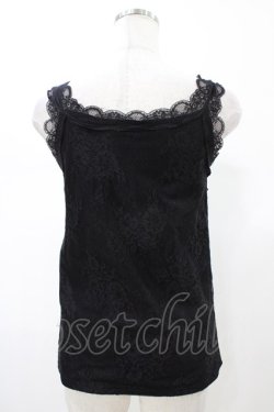 画像2: axes femme / 3WAY総レースタンクトップ M ブラック H-26-02-13-1042-AX-TO-NS-ZH