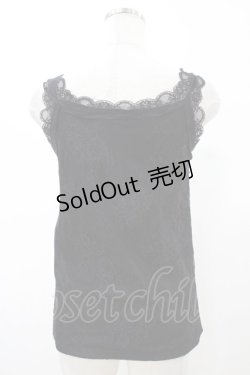 画像2: axes femme / 3WAY総レースタンクトップ M ブラック H-26-02-13-1042-AX-TO-NS-ZH
