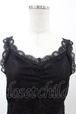 画像3: axes femme / 3WAY総レースタンクトップ M ブラック H-26-02-13-1042-AX-TO-NS-ZH