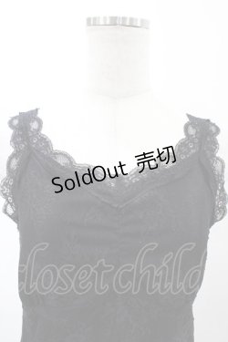 画像3: axes femme / 3WAY総レースタンクトップ M ブラック H-26-02-13-1042-AX-TO-NS-ZH
