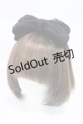 BABY,THE STARS SHINE BRIGHT / 別珍リボンヘアバンド  ブラック H-26-02-13-1005-BA-AC-NS-ZH