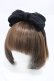 画像1: BABY,THE STARS SHINE BRIGHT / 別珍リボンヘアバンド  ブラック H-26-02-13-1005-BA-AC-NS-ZH (1)