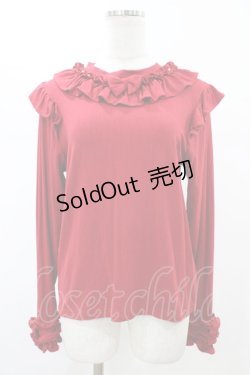 画像1: axes femme kawaii / フリルリボンカットプル M レッド H-26-02-13-1053-AX-TO-NS-ZH