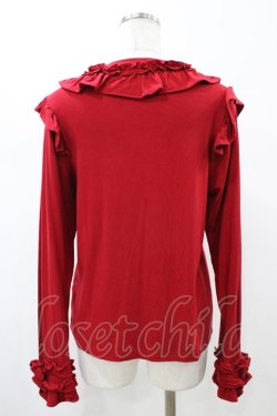 画像2: axes femme kawaii / フリルリボンカットプル M レッド H-26-02-13-1053-AX-TO-NS-ZH