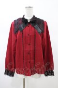 DearMyLove / ハートリボンレースセーラー襟ブラウス 3L レッド H-26-02-13-1054-EL-BL-NS-ZH