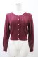 画像1: Amavel / 透かし編みカーディガン Free ボルドー H-26-02-13-1055-CA-TO-NS-ZH (1)