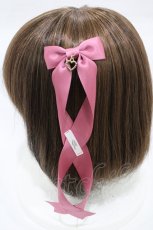 画像3: LOTUS ribbon / ツインテールリボンバレッタ  ピンク H-26-02-13-1006-EL-ZA-NS-ZH (3)