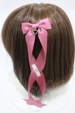 画像3: LOTUS ribbon / ツインテールリボンバレッタ  ピンク H-26-02-13-1006-EL-ZA-NS-ZH