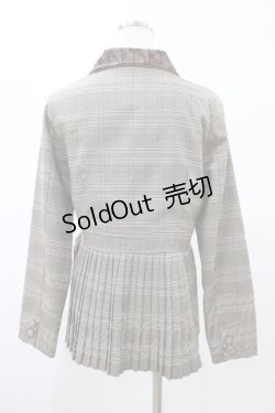 画像2: axes femme POETIQUE / プリーツデザインジャケット M ブラウン H-26-02-13-1058-AX-JA-NS-ZH