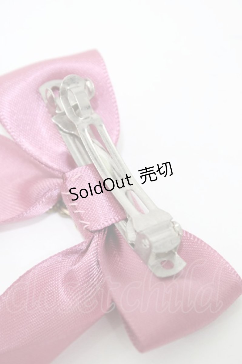 画像4: LOTUS ribbon / ツインテールリボンバレッタ  ピンク H-26-02-13-1006-EL-ZA-NS-ZH (4)
