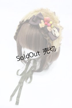 画像1: metamorphose / ファーリボンヘッドドレス  ブラウン H-26-02-13-1008-ME-AC-NS-ZH