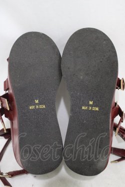 画像3: axes femme kawaii / リボンスカラップ配色シューズ M(23.5cm) ワイン H-26-02-13-1001-AX-SH-NS-ZH