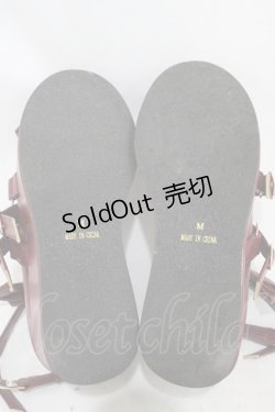 画像3: axes femme kawaii / リボンスカラップ配色シューズ M(23.5cm) ワイン H-26-02-13-1001-AX-SH-NS-ZH