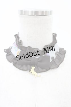 画像1: metamorphose / ジュエルレオパードチョーカー  グレー H-26-02-13-1012-ME-AC-NS-ZH