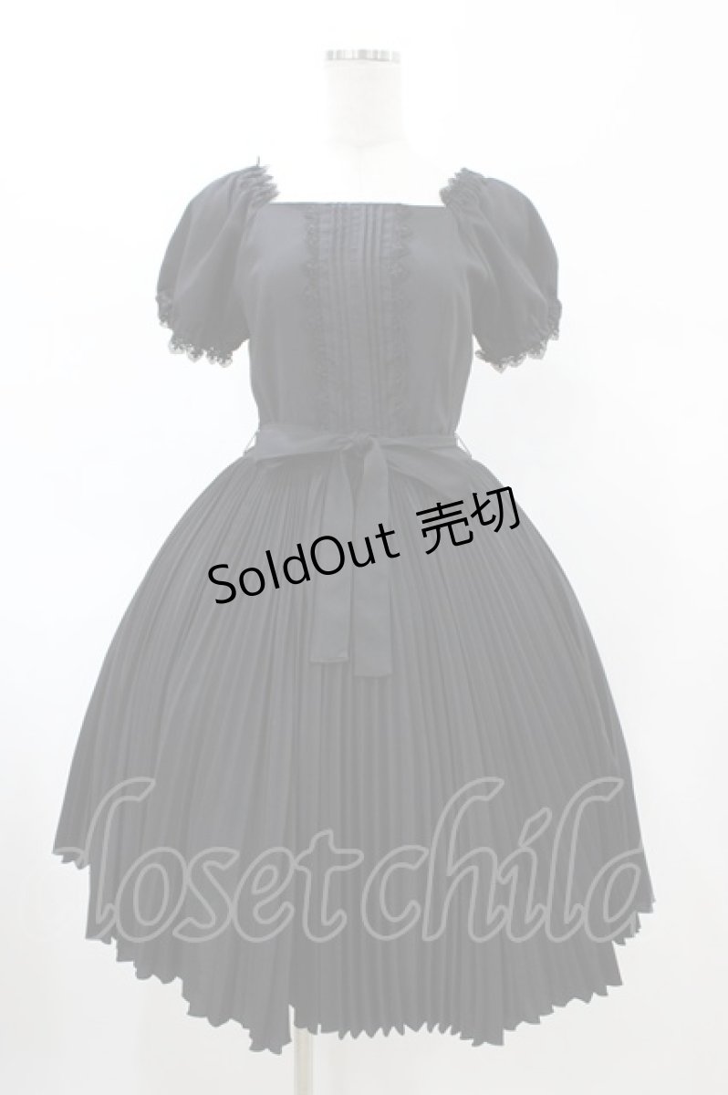 画像1: metamorphose / プリーツワンピース Free ブラック H-26-02-13-1015-ME-OP-NS-ZH (1)