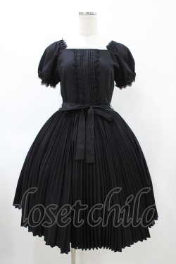 画像1: metamorphose / プリーツワンピース Free ブラック H-26-02-13-1015-ME-OP-NS-ZH