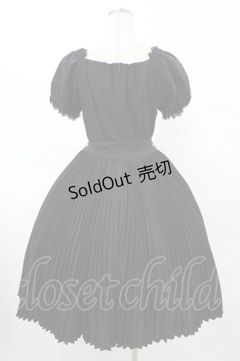 画像2: metamorphose / プリーツワンピース Free ブラック H-26-02-13-1015-ME-OP-NS-ZH (2)