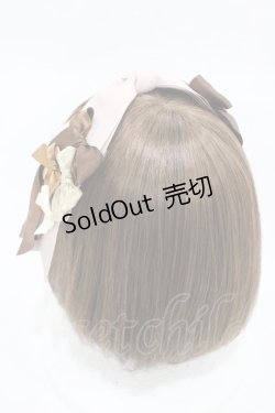 画像2: LOTUS ribbon / リボンクリップヘッドドレス  ベージュ H-26-02-13-1002-EL-AC-NS-ZH