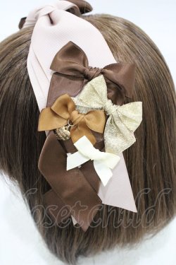 画像3: LOTUS ribbon / リボンクリップヘッドドレス  ベージュ H-26-02-13-1002-EL-AC-NS-ZH