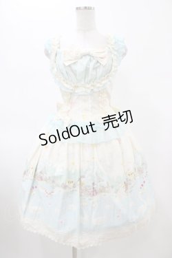 画像1: metamorphose / スワンレイクリボンチュールジャンパースカート Free オフ H-26-02-13-1018-ME-OP-NS-ZH