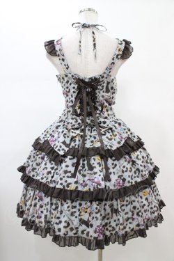 画像2: metamorphose / ジュエルレオパードローウエストジャンパスカート Free  H-26-02-13-1019-ME-OP-NS-ZH