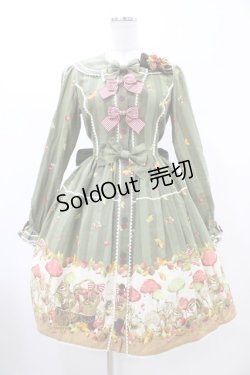 画像1: metamorphose / 森の小さな住人ワンピース Free カーキ H-26-02-13-1020-ME-OP-NS-ZH