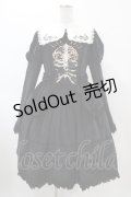 Lingxi（海外ロリータブランド） / ベロアワンピース XL ブラック H-26-02-13-1021-0-OP-NS-ZH