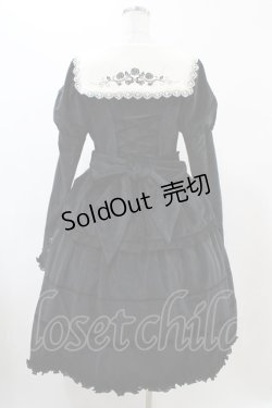 画像2: Lingxi（海外ロリータブランド） / ベロアワンピース XL ブラック H-26-02-13-1021-0-OP-NS-ZH