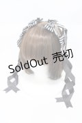 LOTUS ribbon / ツインテールリボンバレッタ  ブラック H-26-02-13-1003-EL-ZA-NS-ZH