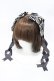 画像1: LOTUS ribbon / ツインテールリボンバレッタ  ブラック H-26-02-13-1003-EL-ZA-NS-ZH (1)