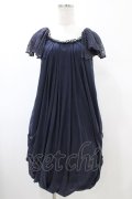 axes femme / バルーンワンピース M ネイビー H-26-02-13-1024-AX-OP-NS-ZH